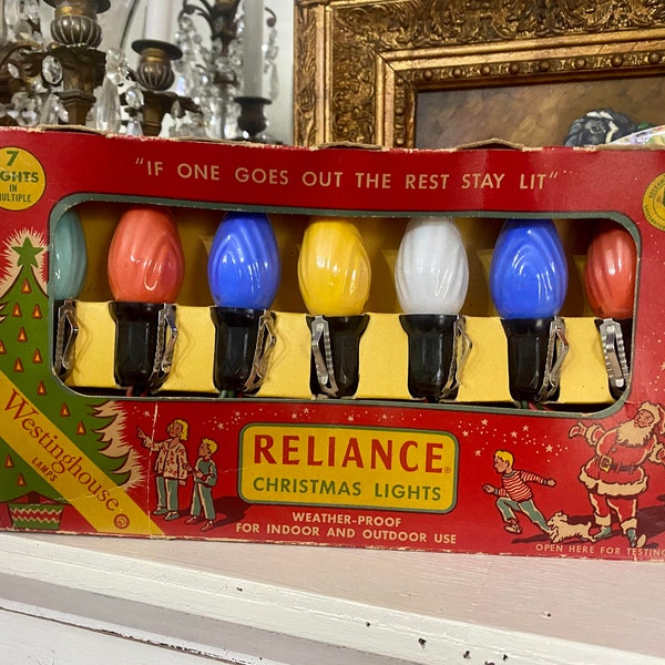 Antique Christmas Lights Etsy