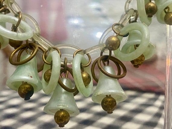 Celluloid  Necklace Bells Rings Vintage Early Mid… - image 5