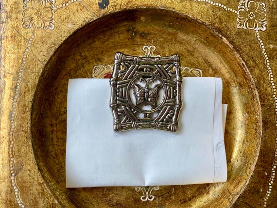 John Hardy Silver Square Butterfly Pattern Access… - image 4