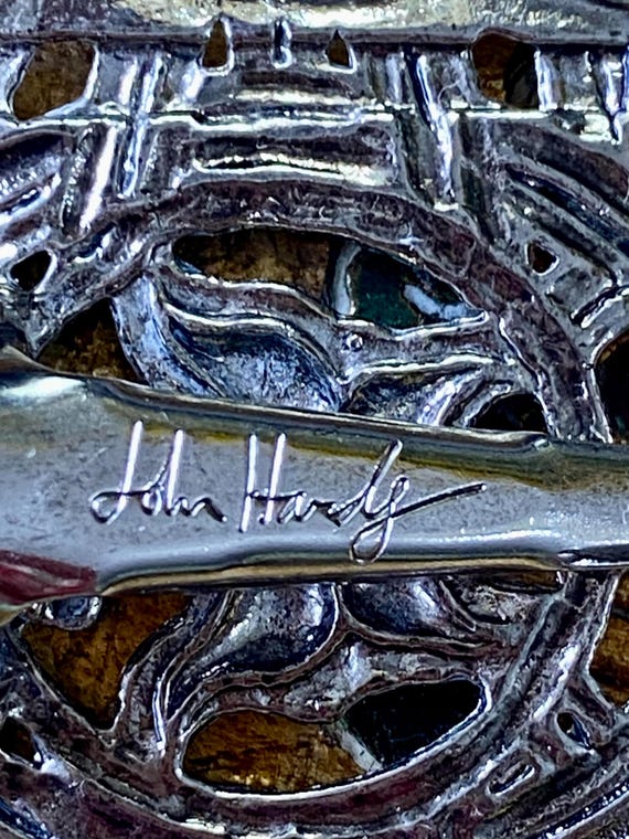 John Hardy Silver Square Butterfly Pattern Access… - image 3