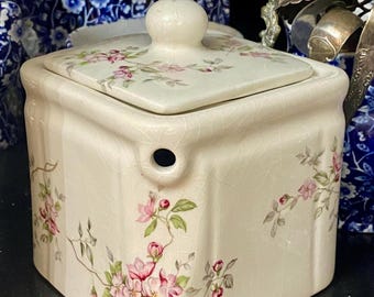 Staffordshire Individual Small Tea Pot One Serving Floral Pattern Marked