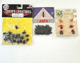 Vintage "Creepy Creatures" Bees Flies and Ants New Old Stock