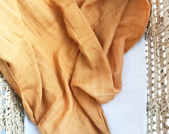 mustard yellow swaddle