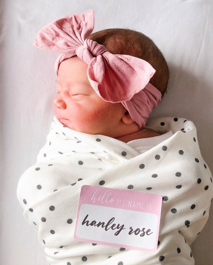 Hello My Name Is Sticker - Baby Announcement Sticker - Milestone Stic…