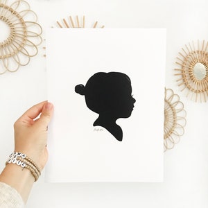 Custom Portrait Silhouettes - Portrait Silhouette - Custom Silhouette - Portrait Silhouette