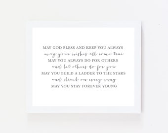 Parenthood (Bob Dylan Song) Print - Bob Dylan Forever Young - Parenthood Theme Song Print