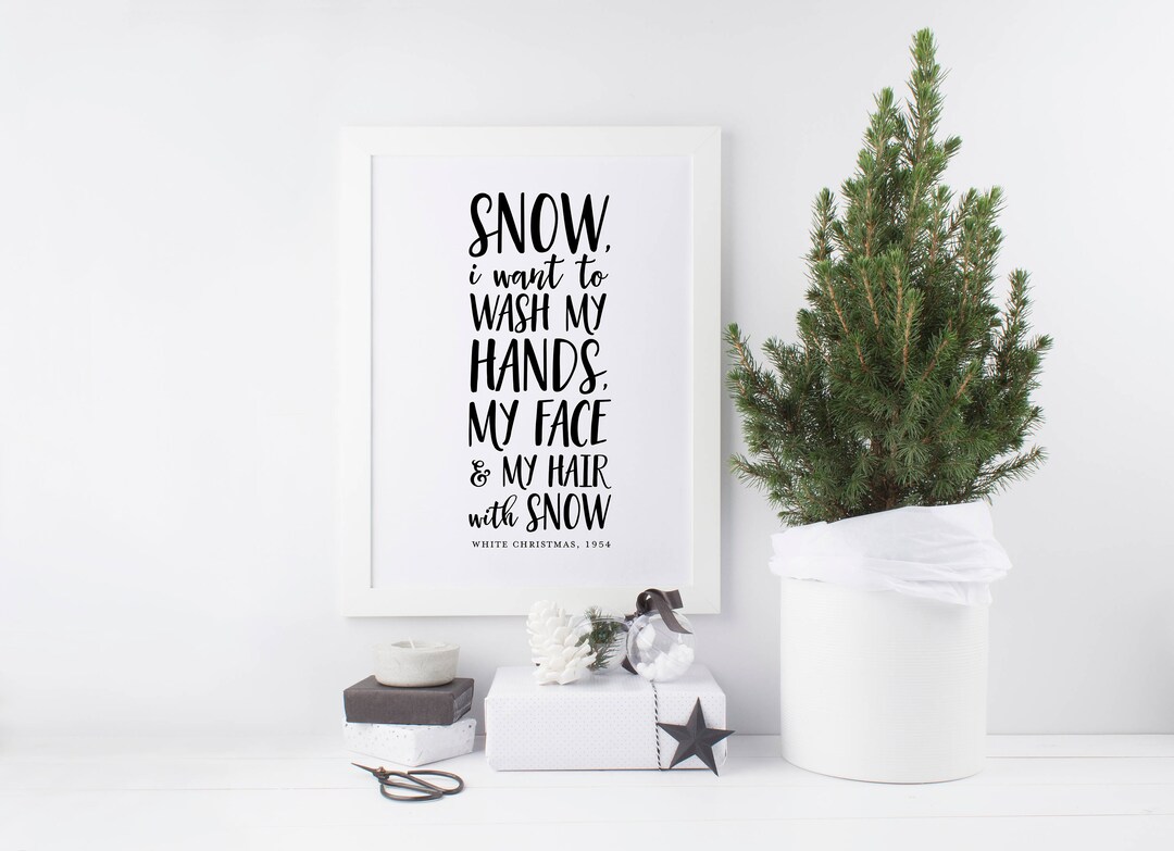 White Christmas Movie Quote White Christmas Print Etsy