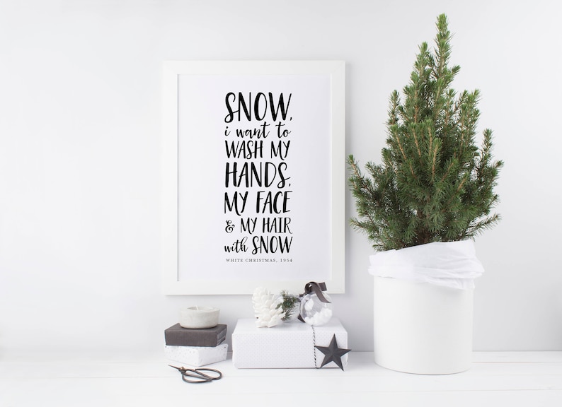 White Christmas Movie Quote White Christmas Print | Etsy