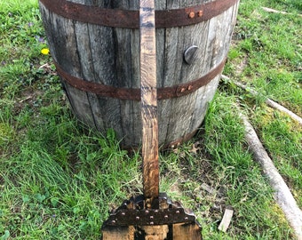 Bourbon Barrel Wood Banjo with Rings