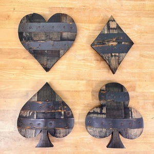 Recortes de madera de barril de bourbon de 1' con anillos