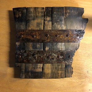 1’ Arkansas State Bourbon Barrel Wood with Rings