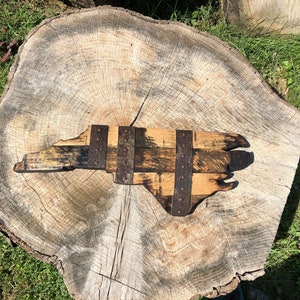 2' North Carolina State Bourbon Barrel Wood cutout with Rings