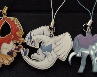 Lugia, Ho-oh & Suicune Acrylic Charms