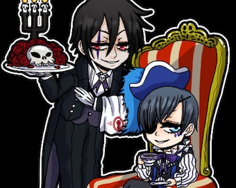 Black Butler Acrylic Charm