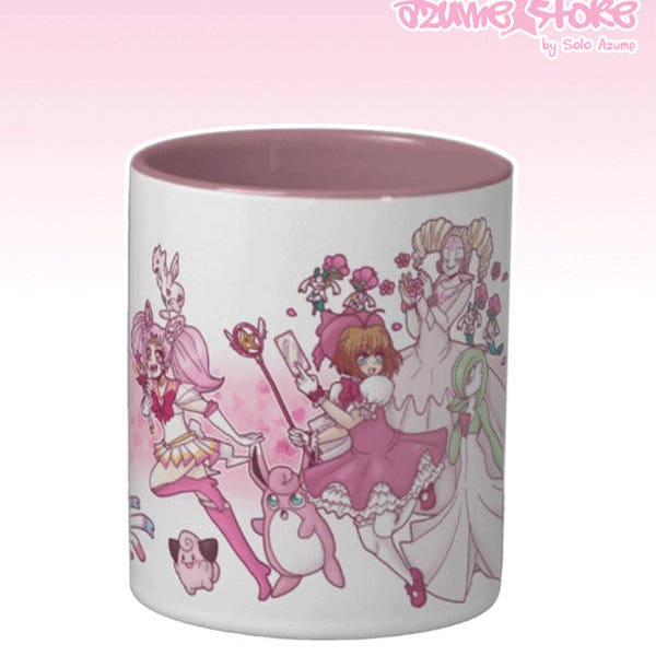 Pink Magical Girl + Fairy Type Pokemon MUG (+ FREE STICKER)