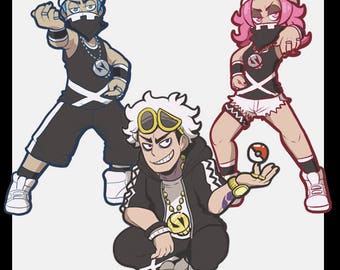 TEAM SKULL acrylic charms