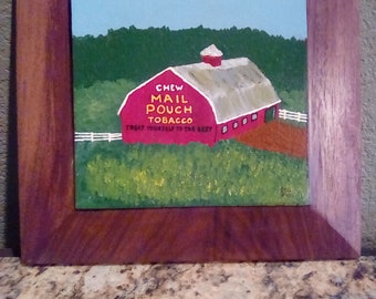 mail pouch tobacco barn painter Farm Stream Wall Picture 8x10 Art Print: Posters & Prints Mail Pouch Tobacco Barn |