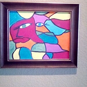 20% Off Sale, Original Oil Painting, Abstract, Framed and Ready to Hang, Home Decor, 11 x 14 Canvas Panel, Framed