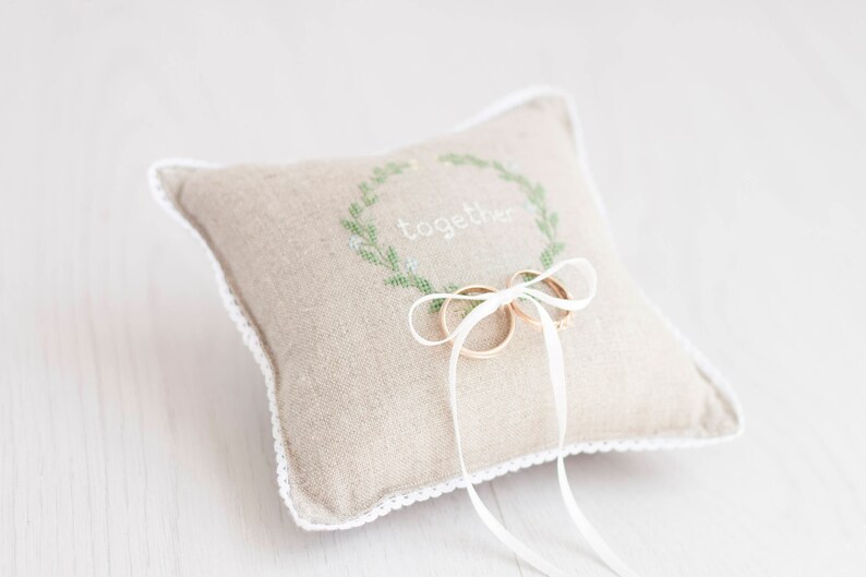 Ring Bearer Pillow Wedding Ring Pillow Rustic Ring Pillow Etsy