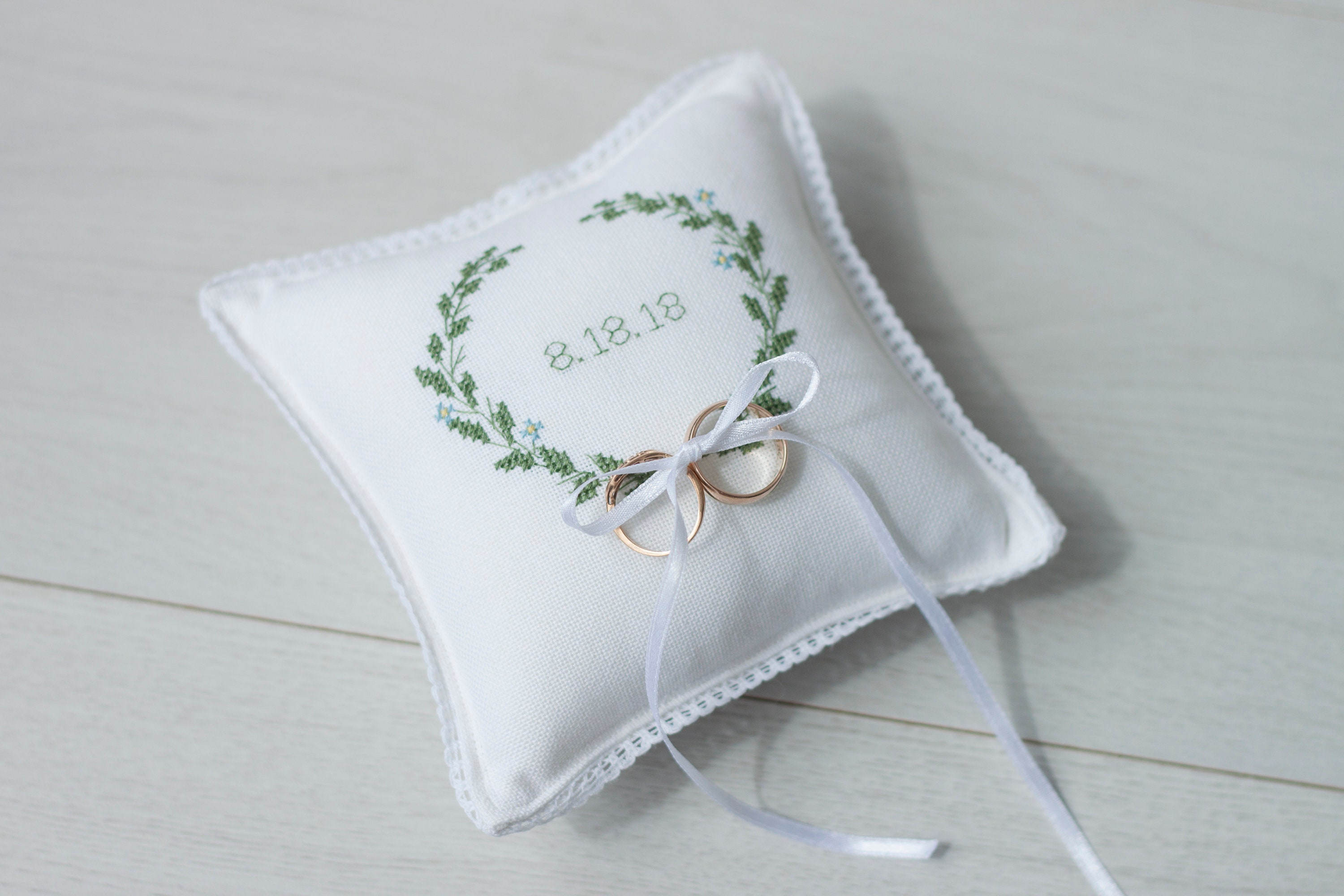 Ring Bearer Pillow Wedding Ring Pillow Ivory Linen-look - Etsy | Ring pillow  wedding, Ring pillow, Ring bearer pillow