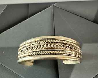 Vintage Sterling Silver Cuff Bracelet