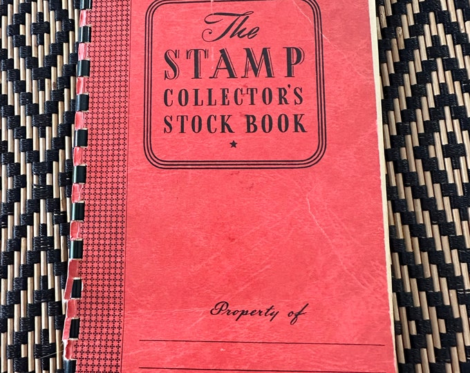 Vintage Stamp Collectors Stock Book Filled With Used Vintage Etsy