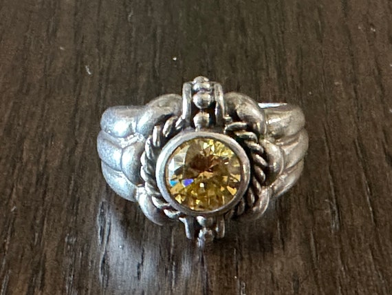 Stunning Light Canary Yellow Citrine Sterling Sil… - image 3