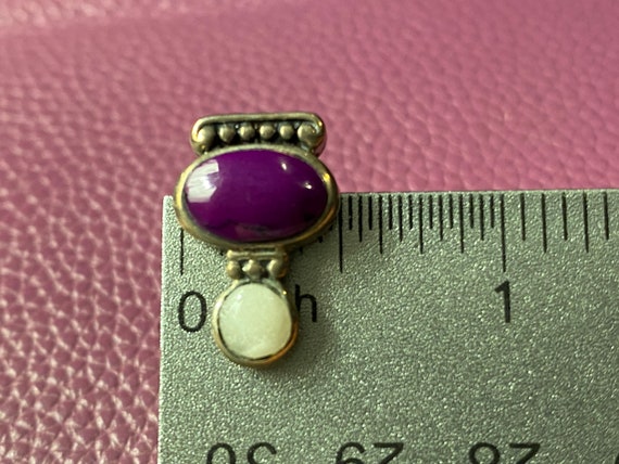 Charoite Sterling Silver Earrings Mexico - image 2