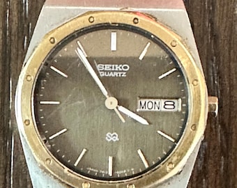Seiko Quartz Day-Date SQ 7813-6009 Vintage