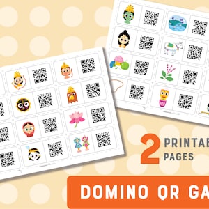 Domino QR codes game, Vedic, Vaishnava Game, Krishna