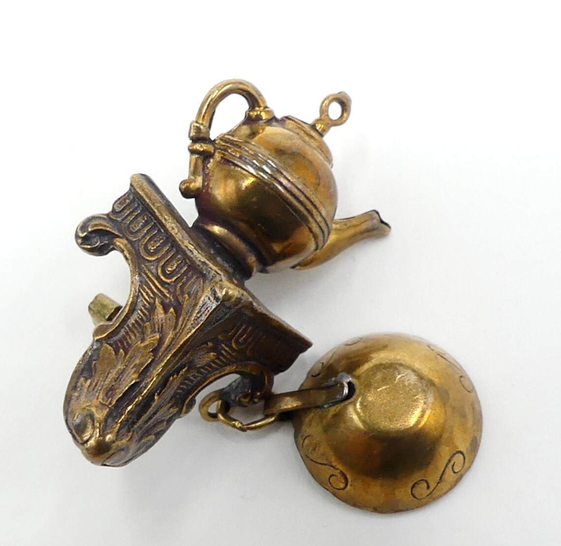 Vintage Brass Stove Pot Wok Pin/brooch - Etsy Canada