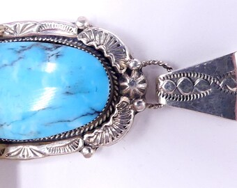 Vintage Large Marked RB 925 Navajo Sterling Silver Vintage Large Marked RB 925 Navajo Sterling Silver
