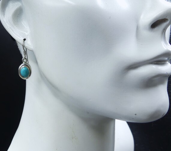 Vintage marked 925 sterling silver & turquoise ca… - image 7