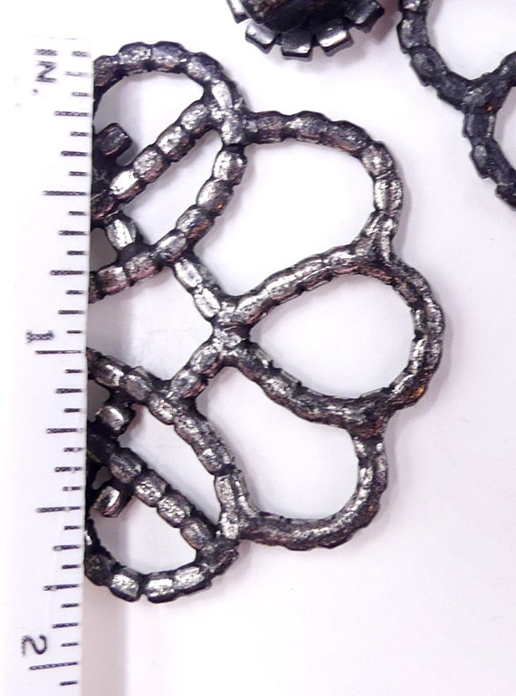 Vintage large signed Kenneth Jay Lane KJL dark si… - image 6