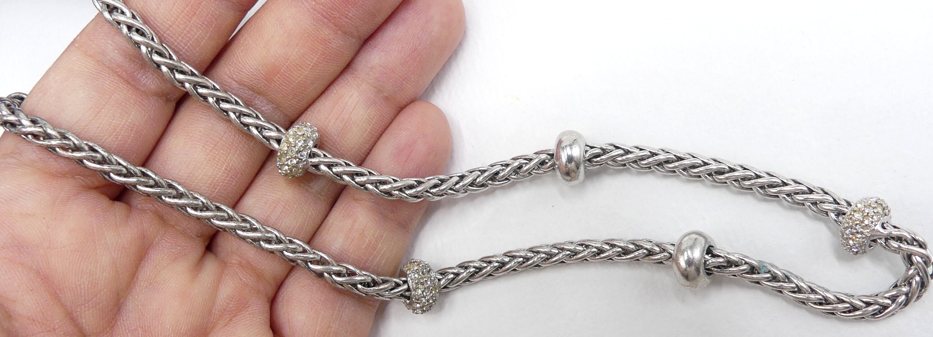 Silver 925 Swedge Chain Necklace Vintage 【公式通販】