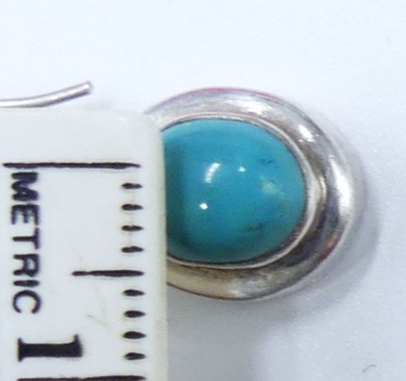 Vintage marked 925 sterling silver & turquoise ca… - image 9