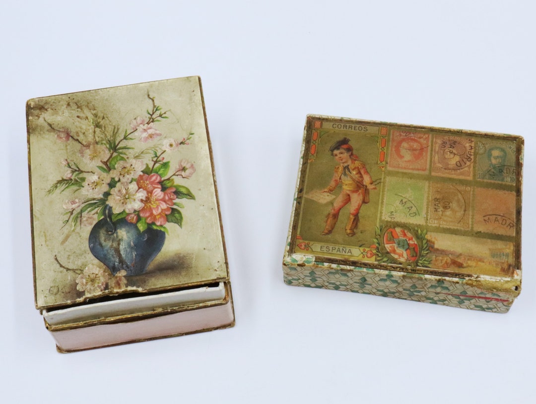Antique 1910's 2 Paper Boxes - Etsy
