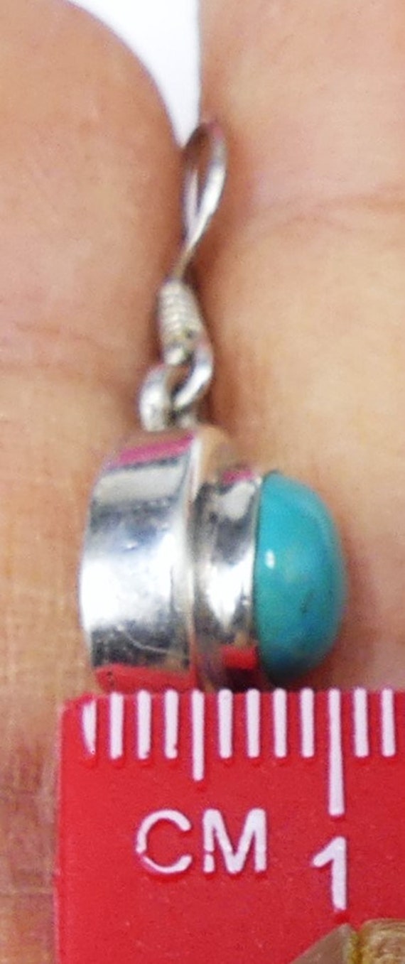 Vintage marked 925 sterling silver & turquoise ca… - image 10