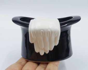 Vintage 60's Japan Ceramic Novelty Glove & Top Hat Vase/planter - Etsy