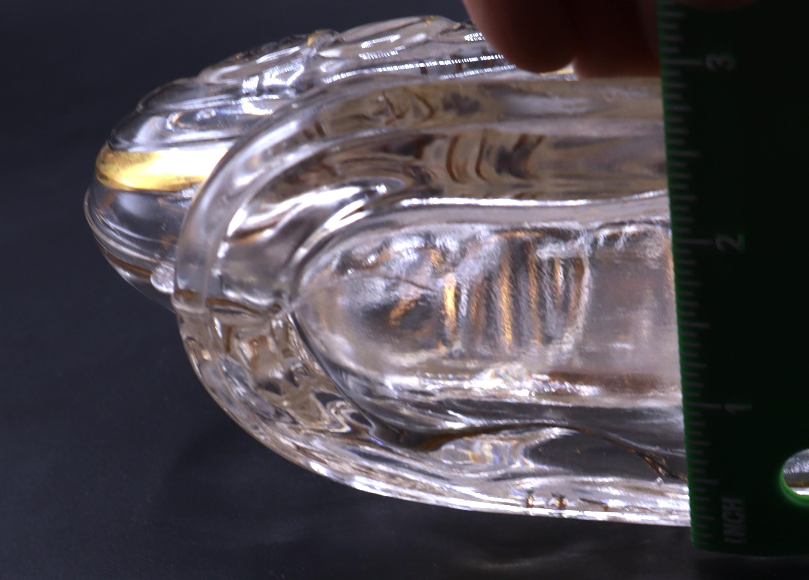 Vintage Cognac Larsen Invincible Glass Sailing Ship Shaped Bottle