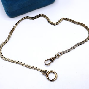 Antique marked 12k gold filled 4 mm gold filled pocket watch robe chain