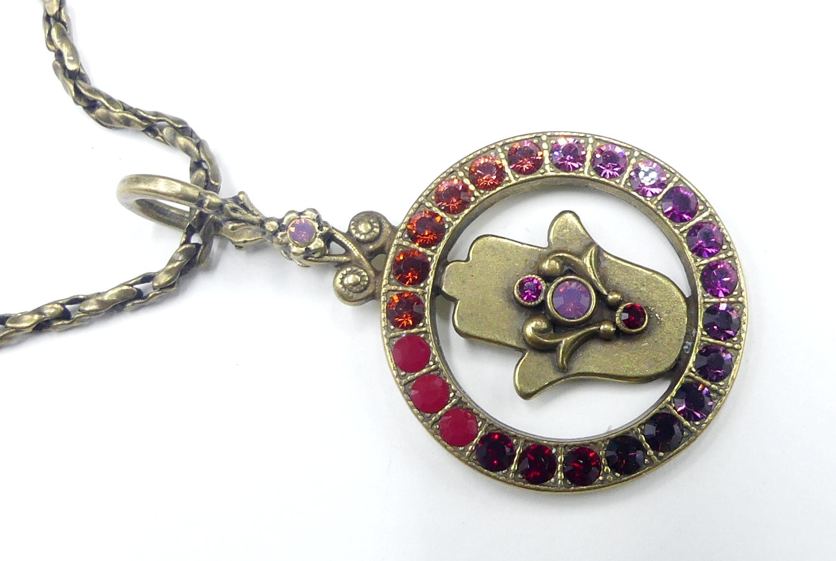 ミハエルネグリン　ハムサ Michal Negrin Hamsa Necklace - Etsy