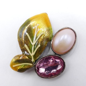 Pisces 1980s Gaudy Rhinestone Pin Brooch Faceted Stones - Etsy
