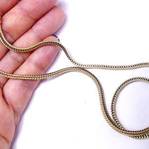 Vintage marked 12k gold filled woven necklace