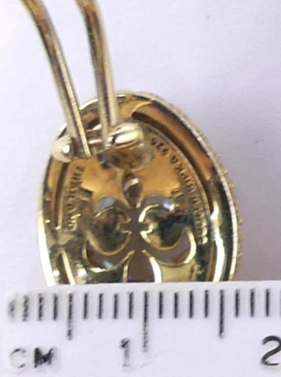 Vintage Marked 925 Gold Over Sterling Silver Cz Judith Ripka