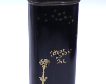 Antique 20's Art Deco Fleur De Nuit Jalc moon & star powder