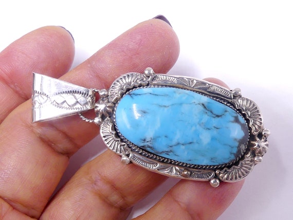Vintage Large Marked RB 925 Navajo Sterling Silver Vintage Large Marked RB 925 Navajo Sterling Silver