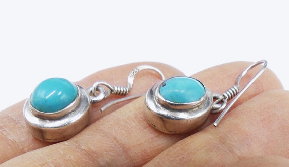 Vintage marked 925 sterling silver & turquoise ca… - image 6