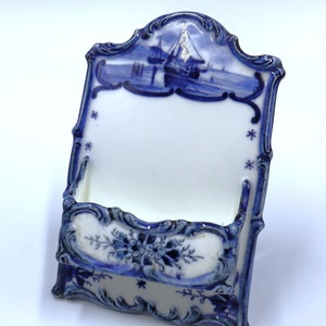 Country Estate Place Card Holder Set/4 - Delft Blue