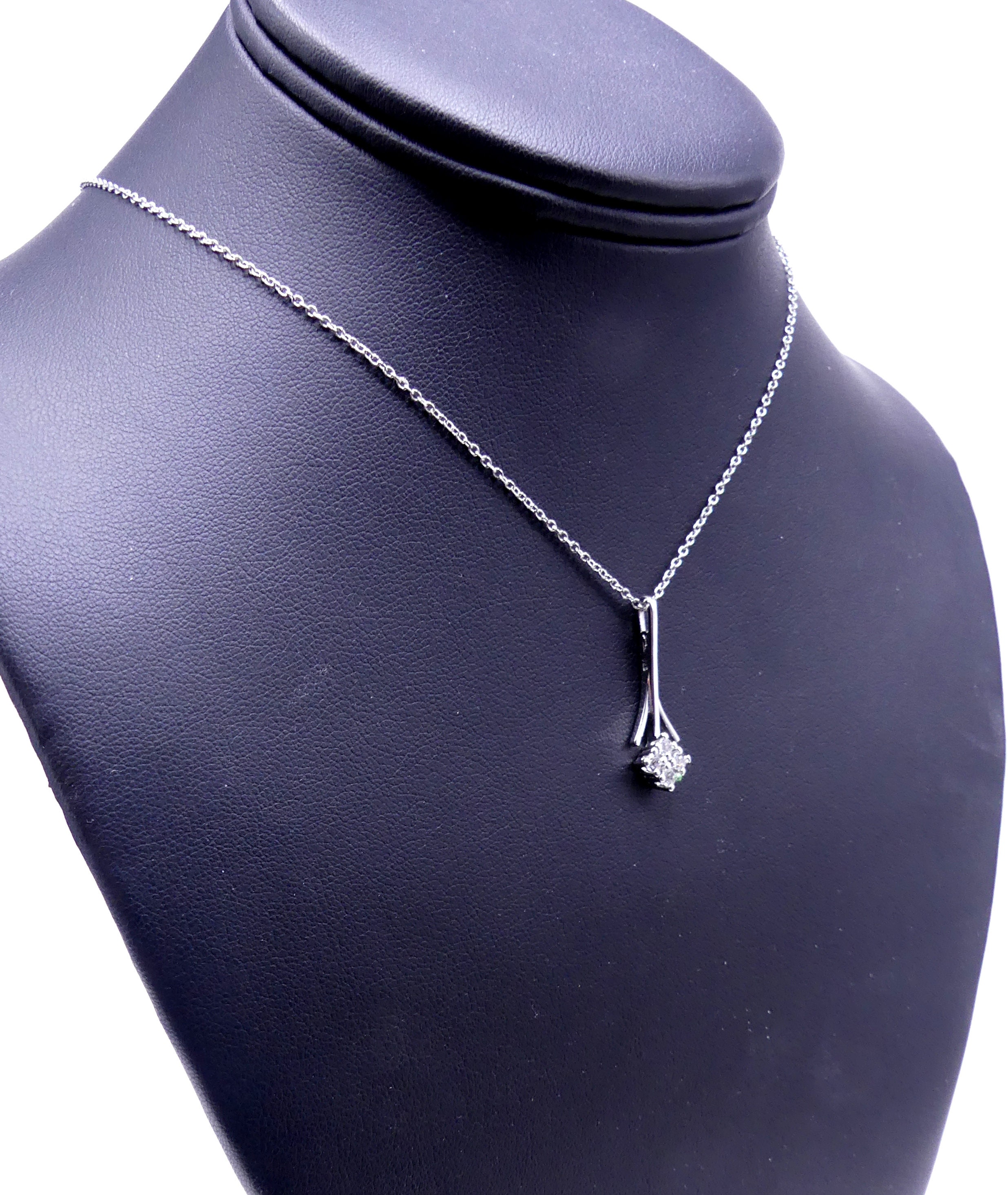 Vintage Marked 835 Sterling Silver & Rhinestone Pendant Vintage Marked 835 Sterling Silver & Rhinestone Pendant